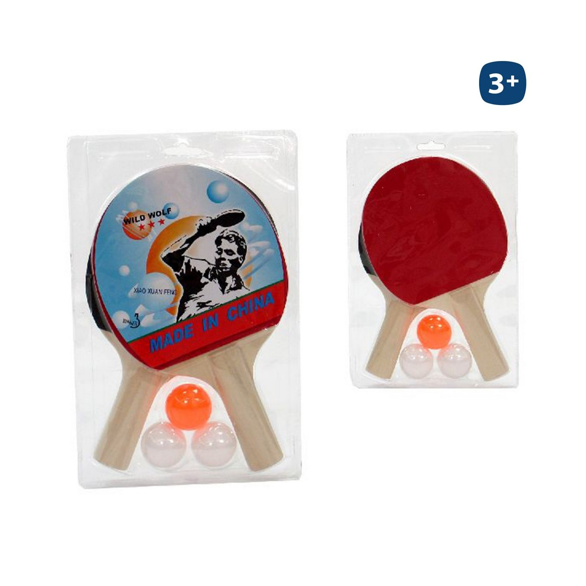 Set de raquetas ping pong con pelotas: ideal para juegos en casa cumpleaños o eventos al aire libre