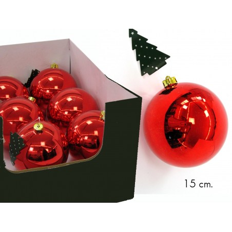 Bola Lisa Rojo C Display 15 X 15 X 15 Cm