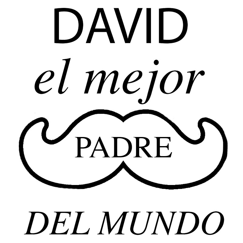 Diseño de grabación láser bigote con frase personalizada