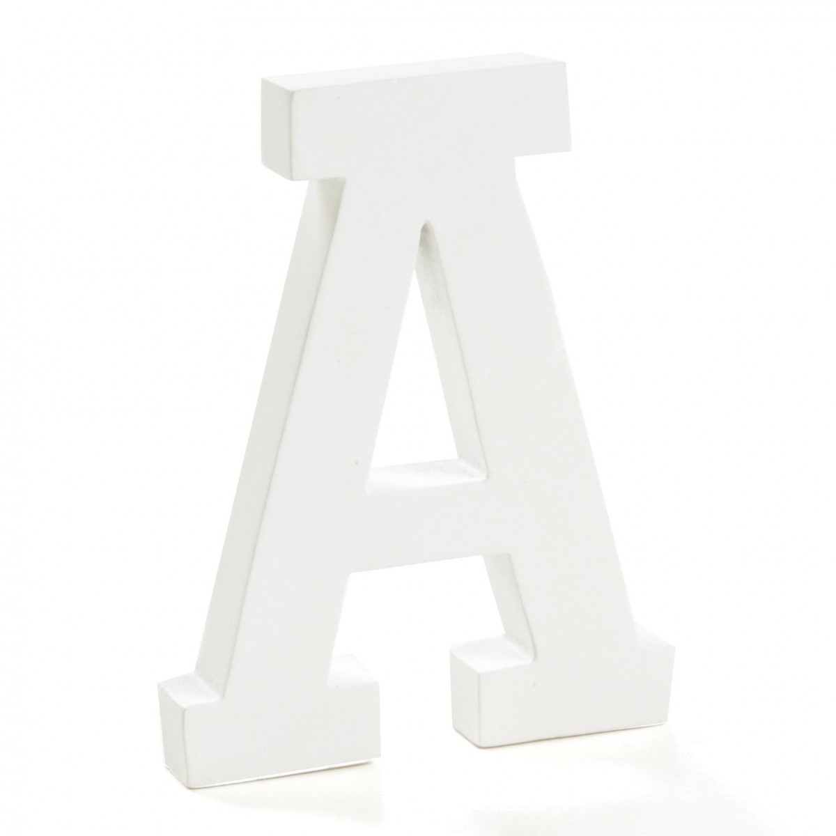 Letra de madera A blanca: sencilla decorativa y con mil posibilidades