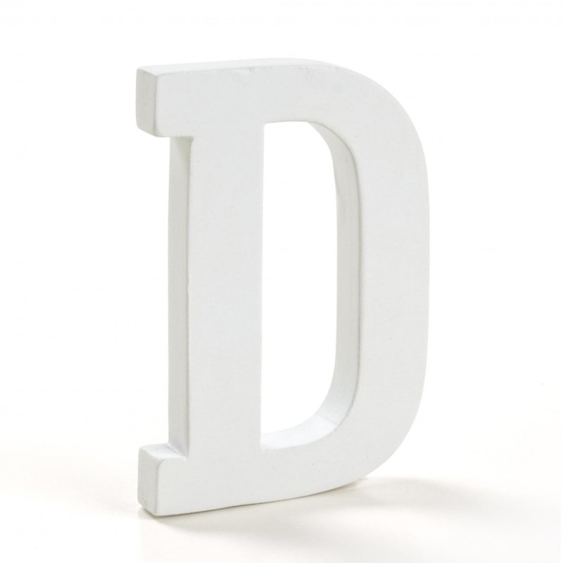 Letra madera d