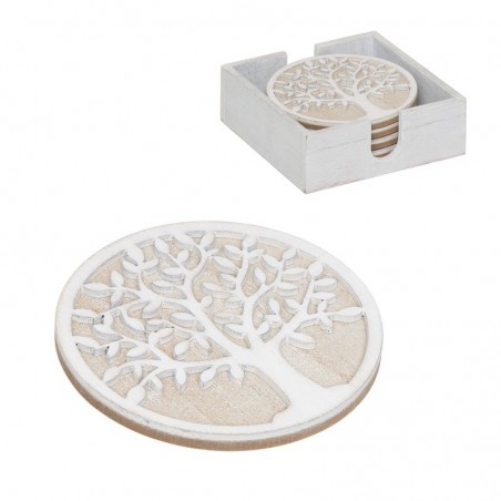 Juego De 4 Posavasos Arbol De La Vida