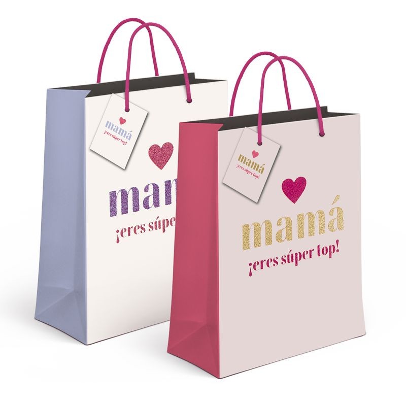Bolsa Papel Xl Love Mamá 2c Bolsa Papel Xl Love Mamá 2c