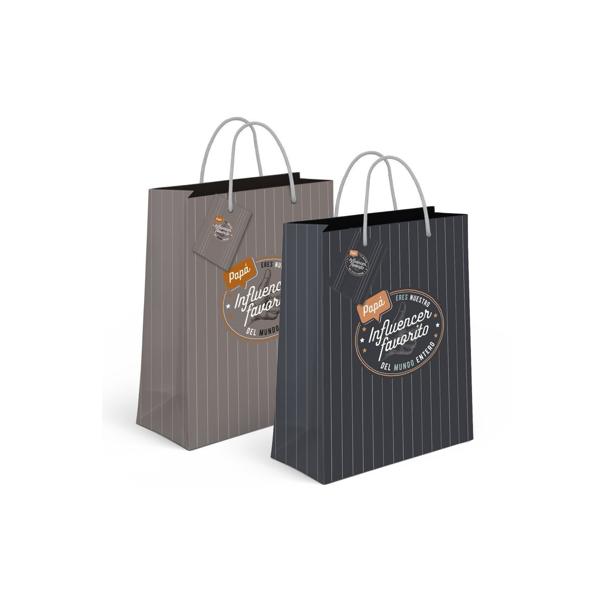 Bolsa papel xl papá influencer 2c