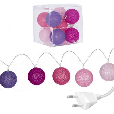 Guirnalda 10 Bolas Led Rosas