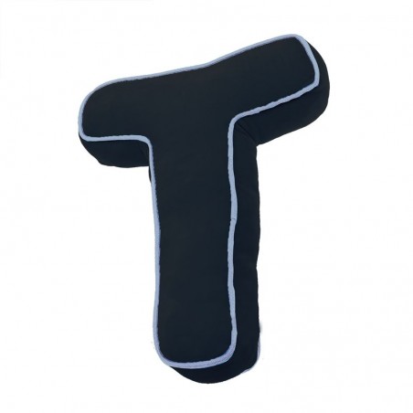 Cojin Forma Letra T Azul Marino