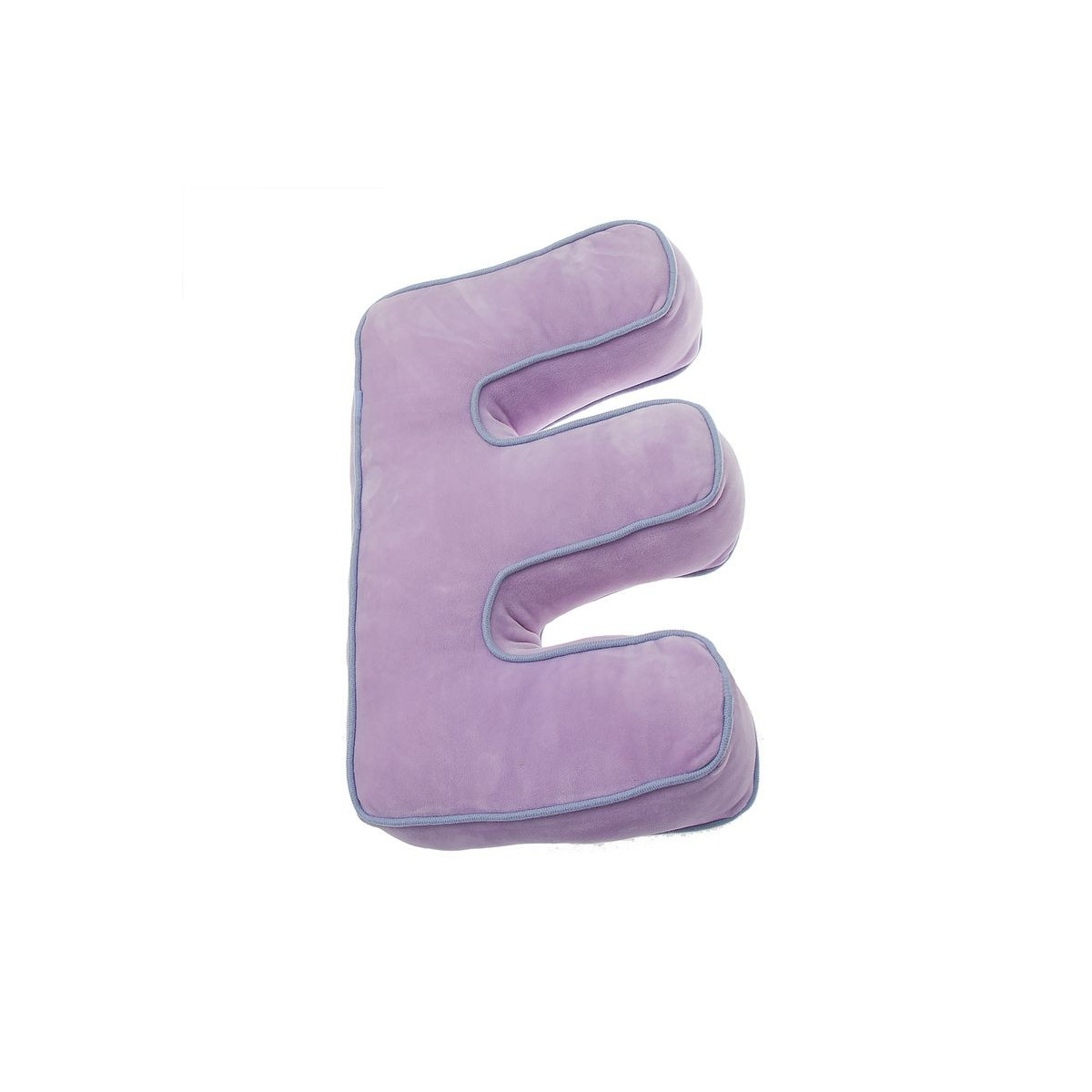 Cojin forma letra e rosa
