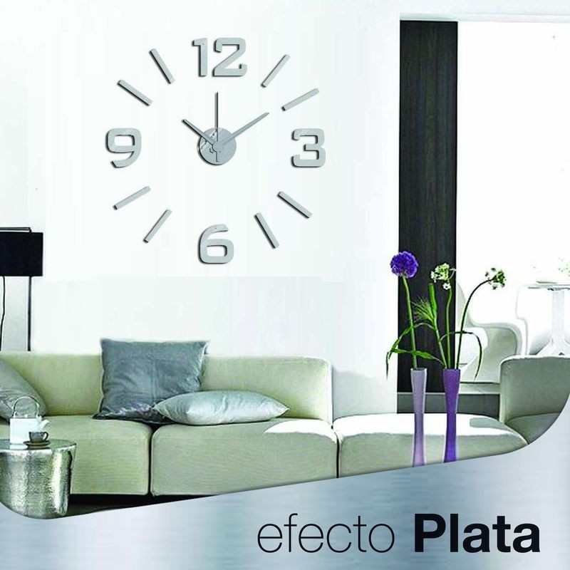 Reloj Adhesivo Plata Reloj Adhesivo Plata