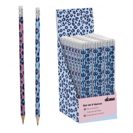 Pack de 8 lapices leopard