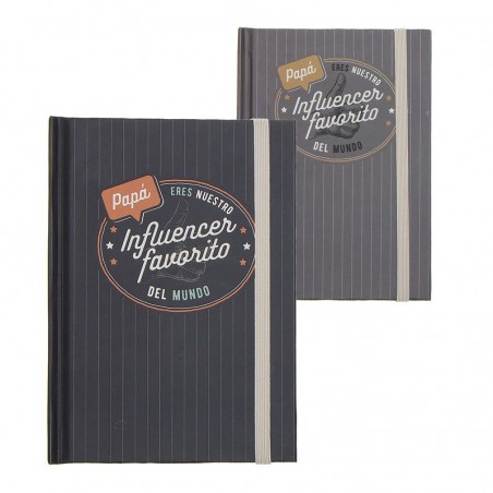 Libreta Con Goma Papá Influencer 2c