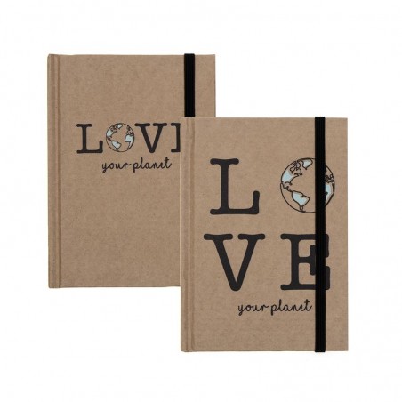 Libreta con goma craft love planet 2m