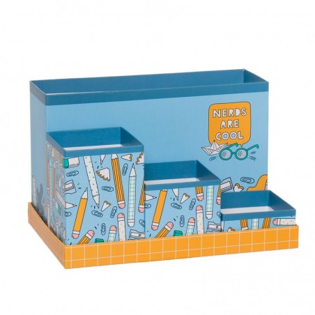 Organizador Escritorio Pencils Azul