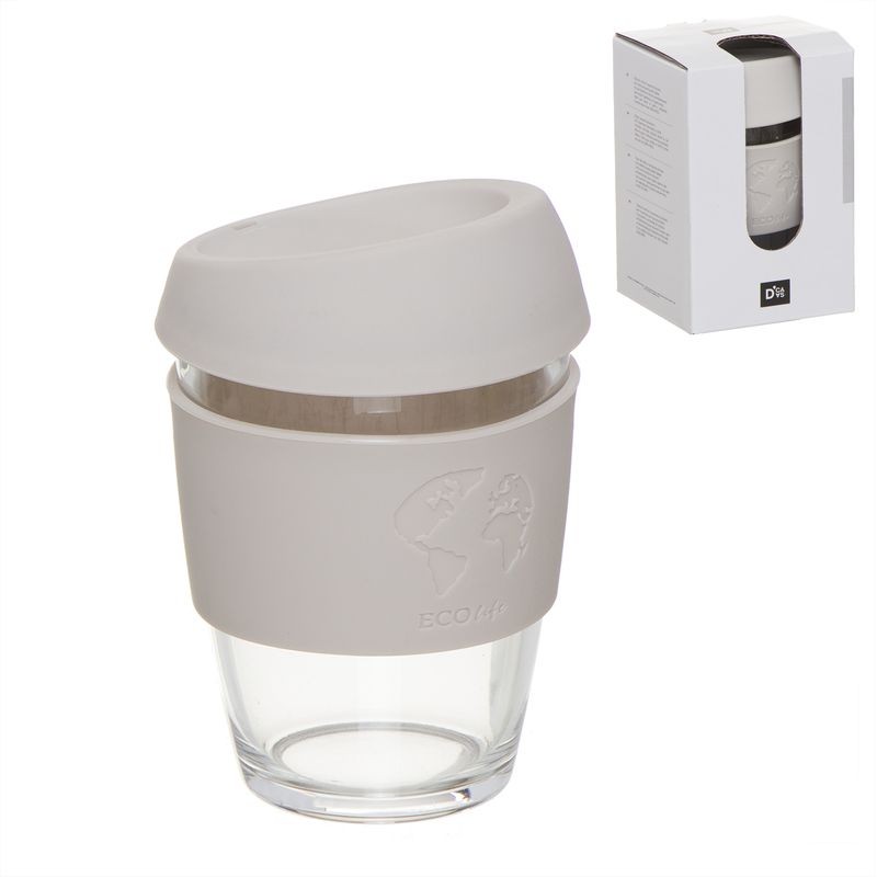 Vaso para cafe reutiilizable 360ml natural