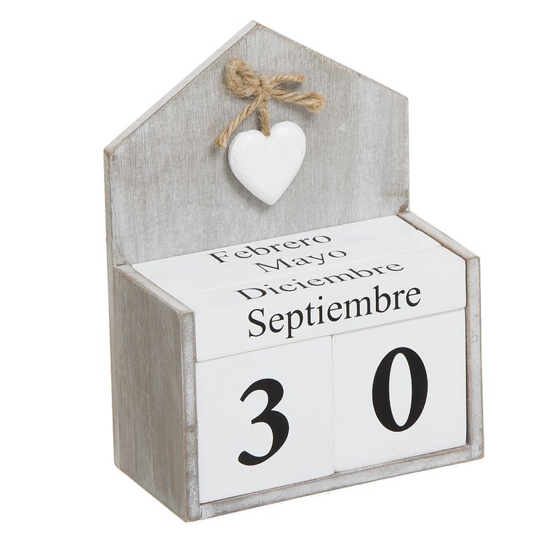 Calendario Madera Romantic Calendario Madera Romantic