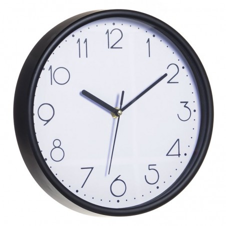 Reloj 25,5cm Marco Negro