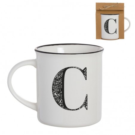 Mug Vintage Letra C 475ml