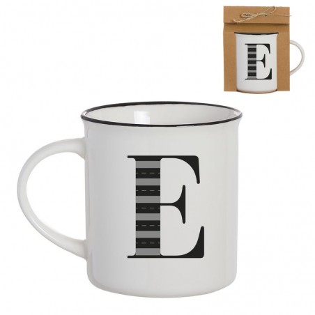 Mug Vintage Letra E 475ml