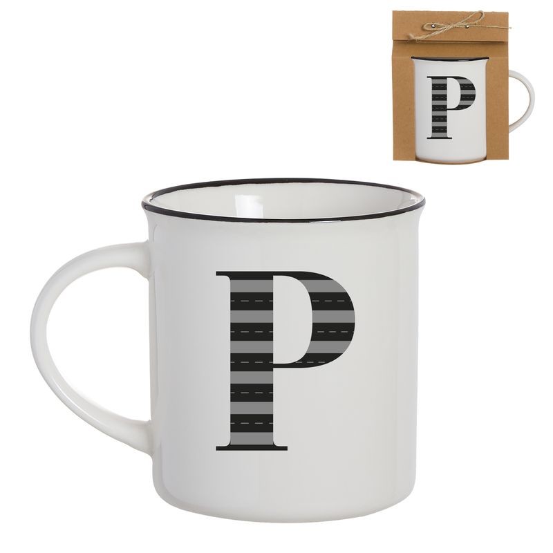 Mug Vintage Letra P 475ml Mug Vintage Letra P 475ml