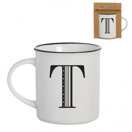 Mug Vintage Letra T 475ml