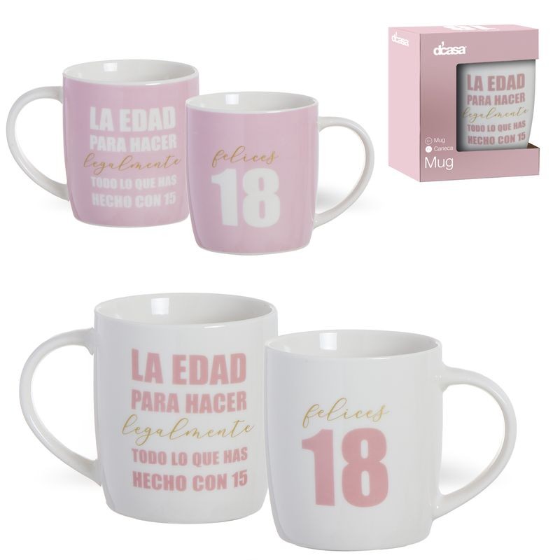 Mug 350ml 18 años 2m