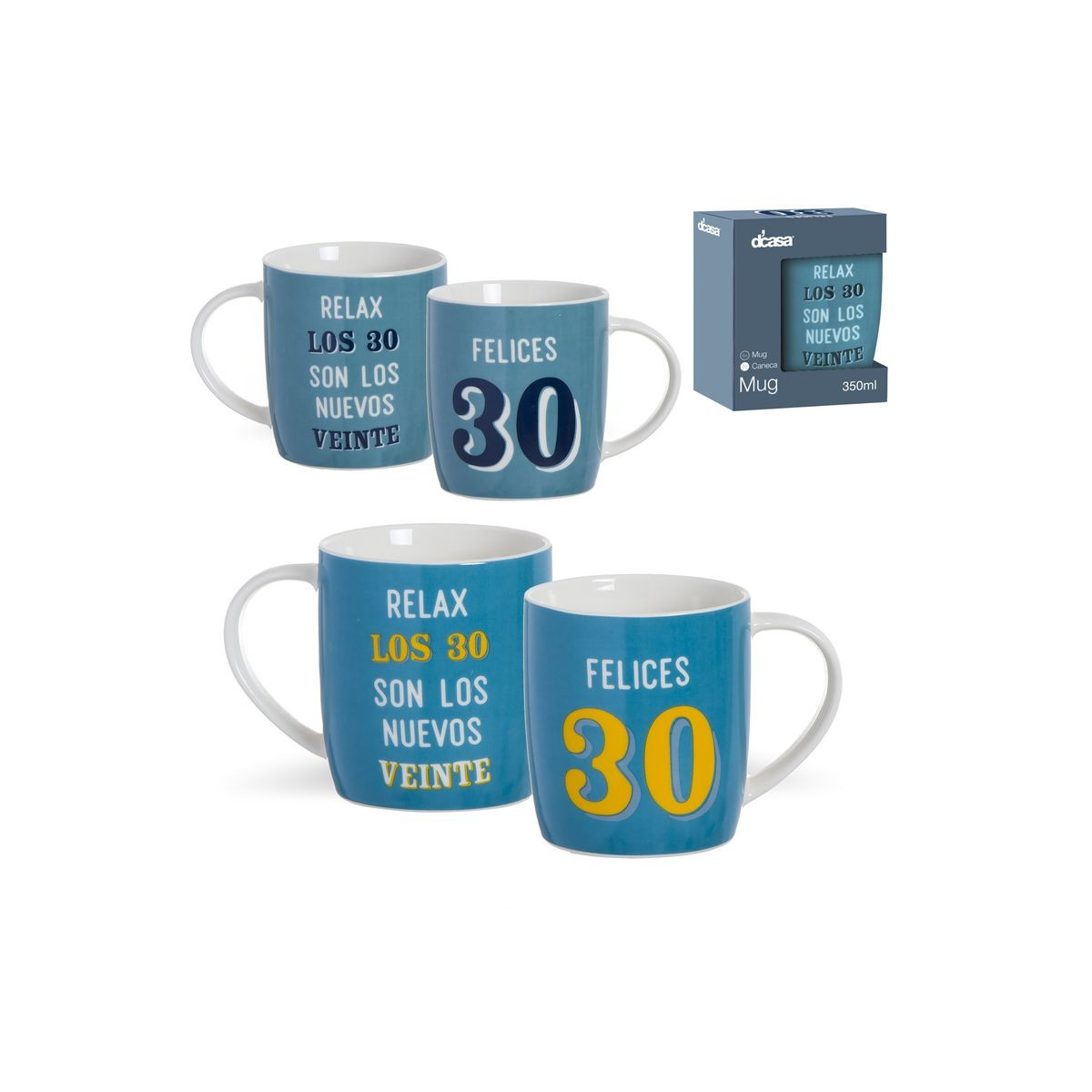 Mug 350ml 30 años 2m