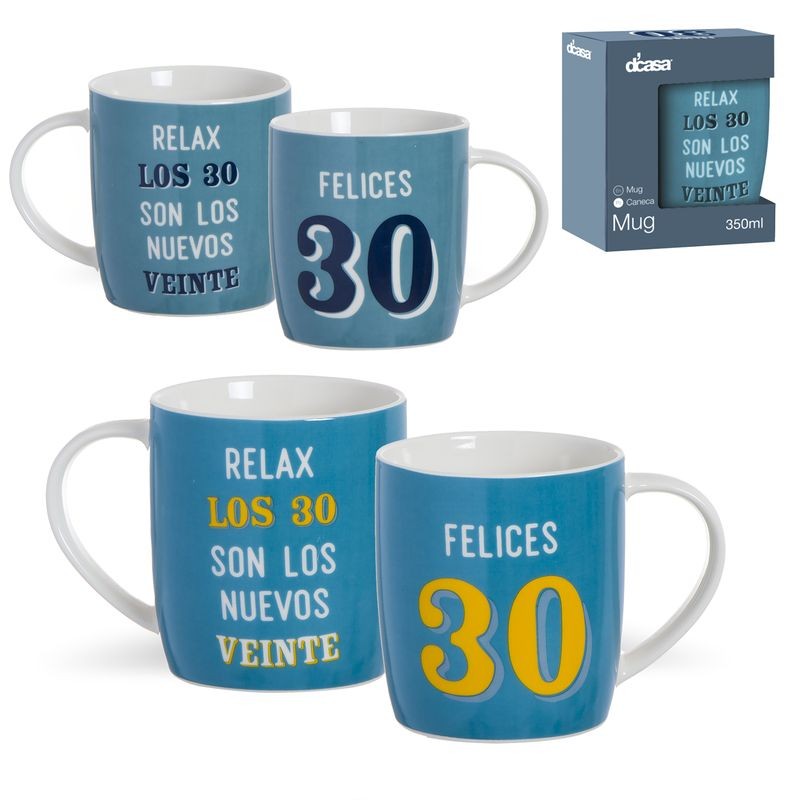 Mug 350ml 30 años 2m