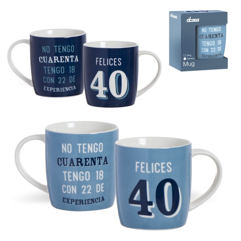 Mug 350ml 40 años 2m