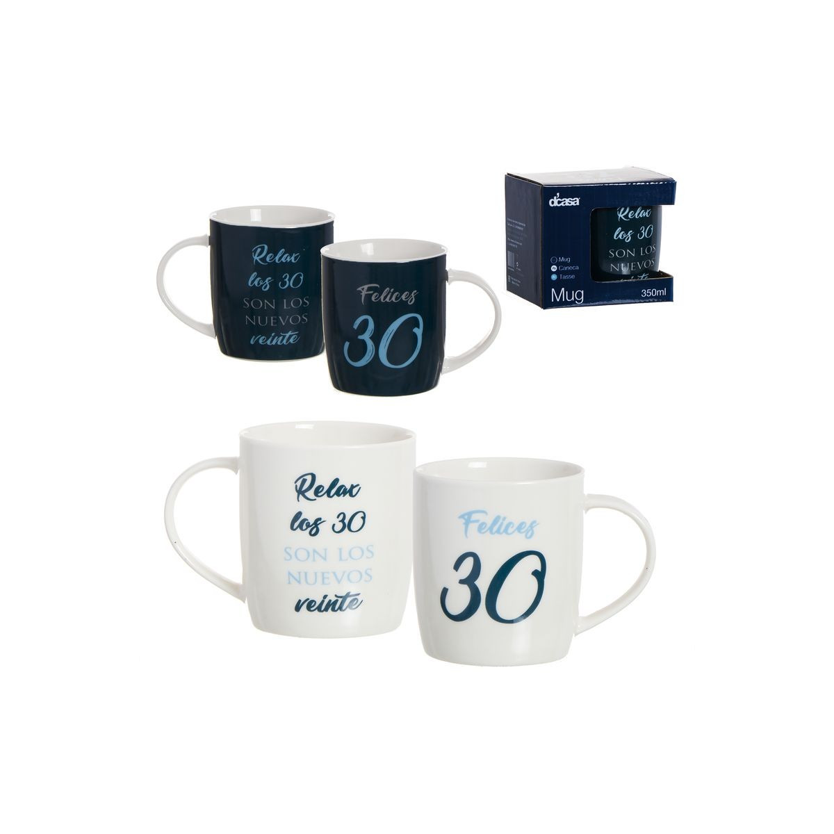 Mug 350ml 30 años 2m