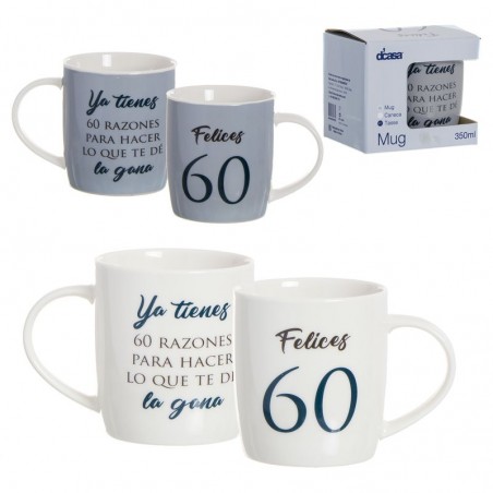 Mug 350ml 60 años 2m