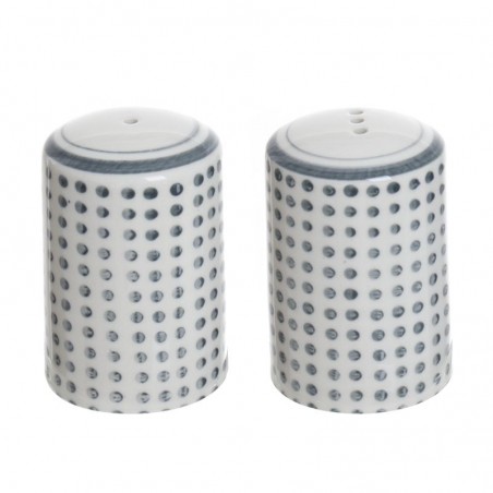 Jgo.salero pimentero ceramica topos