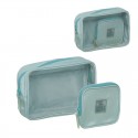 Conjunto de 2 neceseres verde agua