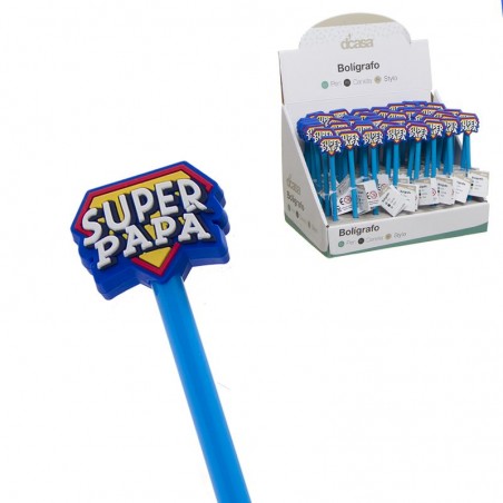 Boligrafo Super Papá. Regalo Para Padre