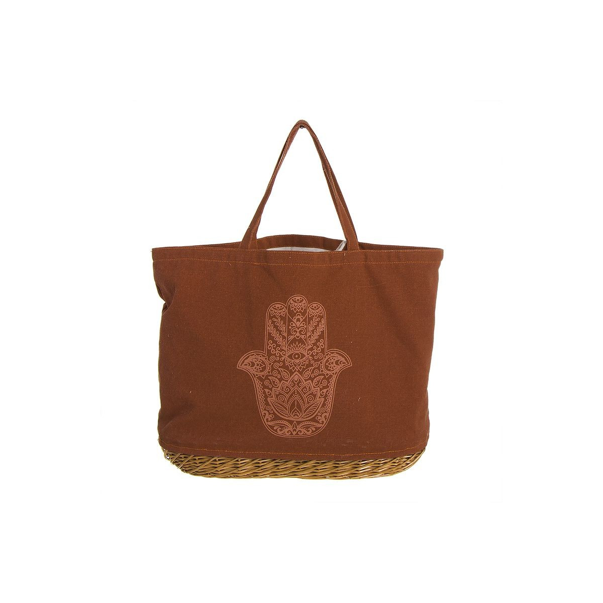 Bolso base de mimbre mano de fatima