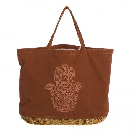 Bolso Base De Mimbre Mano De Fatima