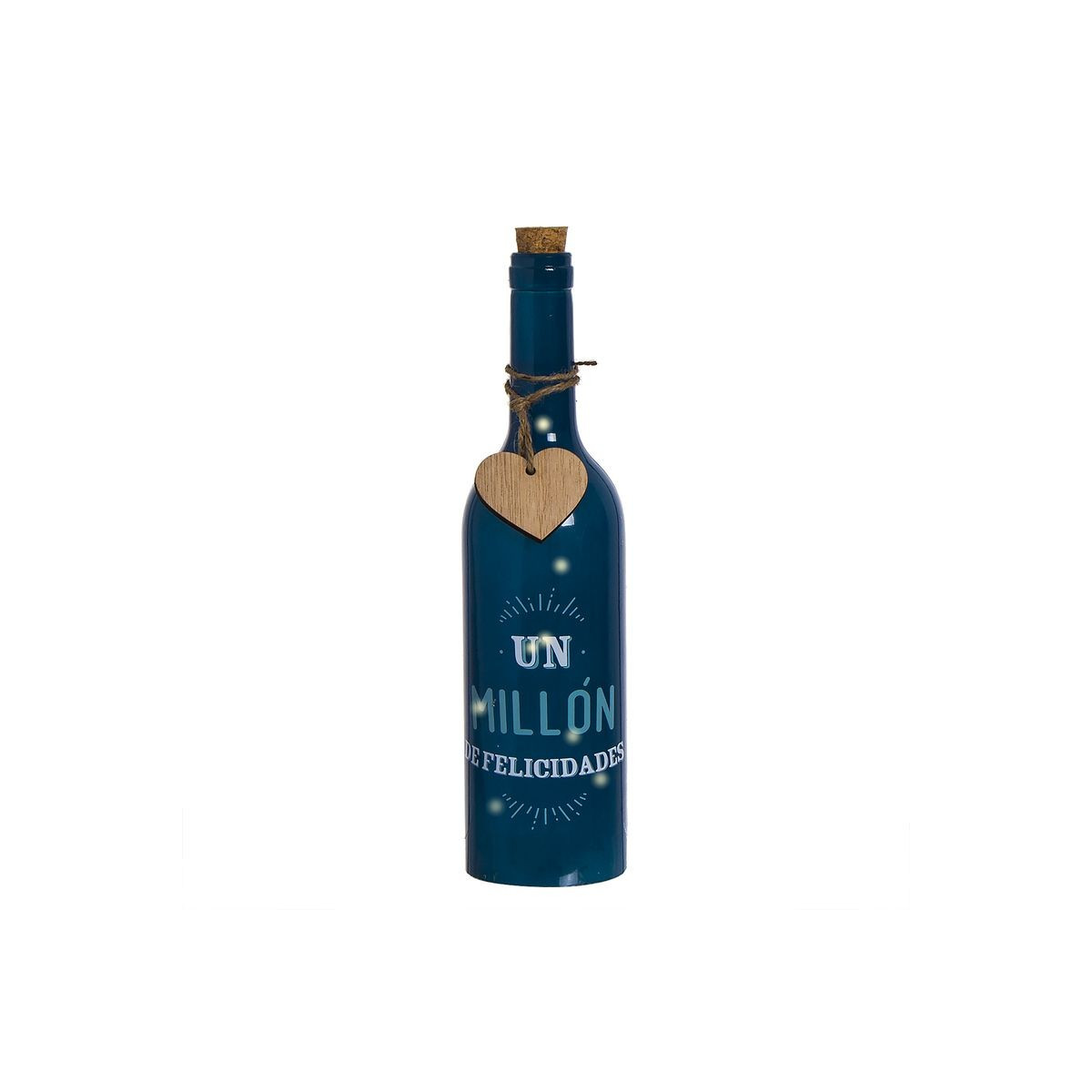 Botella decorativa led cumpleaños
