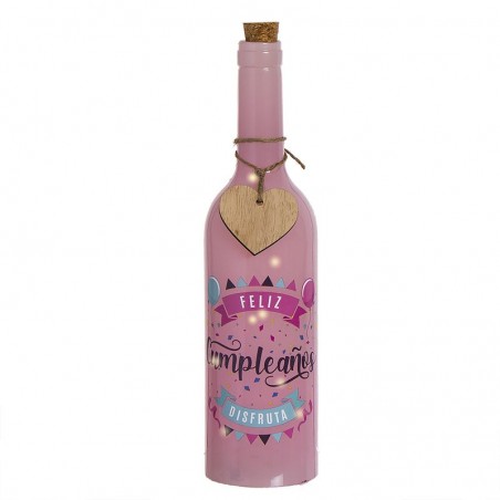 Botella Decorativa Led Cumpleaños
