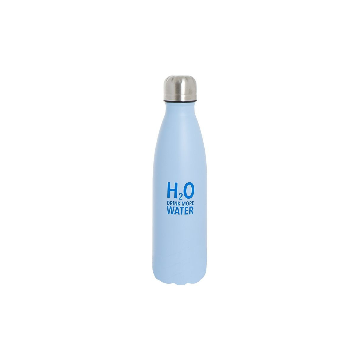 Botella acero inox. 500ml h2o azul