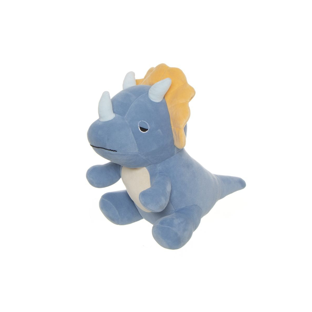 Peluche dinosaurio triceratops azul