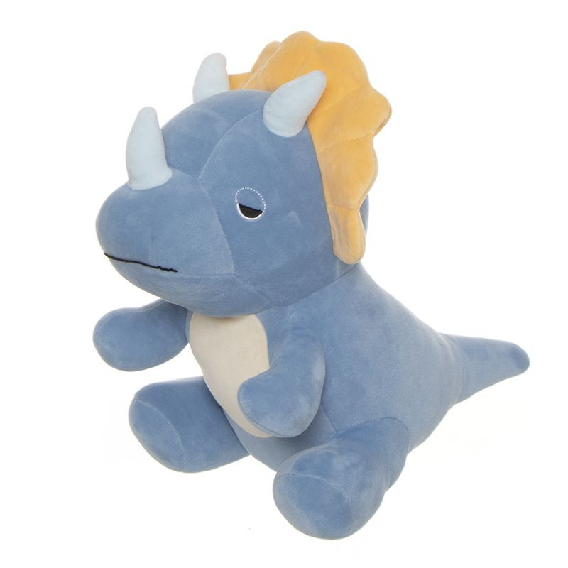 Peluche dinosaurio triceratops azul