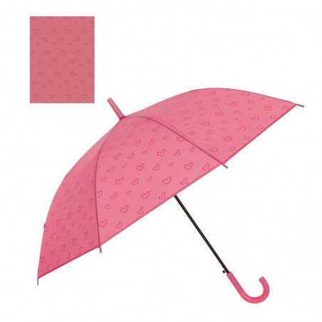 Paraguas antiviento corazones 