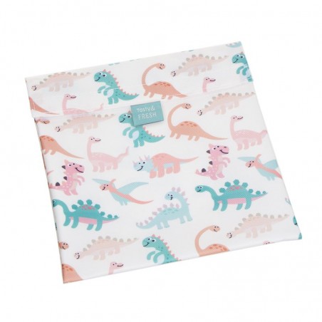 Bolsa Porta Alimentos Reutilizable Dinos