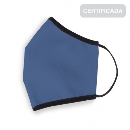 Mascarilla higienica reutilizable adulto azul