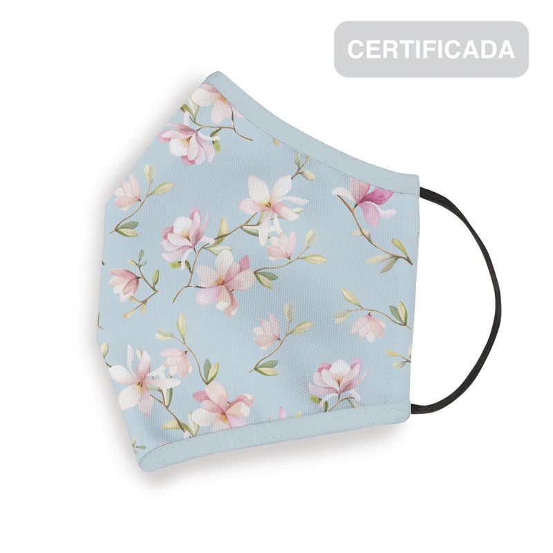 Mascarilla higienica reutilizable adulto flores