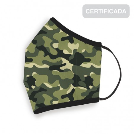 Mascarilla higienica reutilizable adulto camuflaje