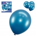 Pack globo cromado 4 azul