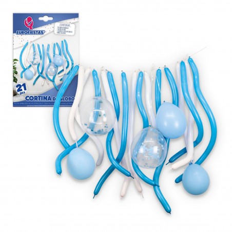 Cortina De Globos Celeste