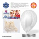Pack Globo Metalizado Blanco 9r 8 Unidades