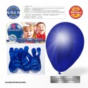 Pack Globo Metalizado Azul Real 9r 8 Unidades