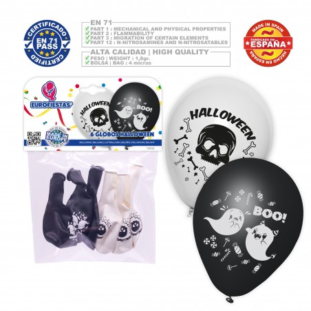 Pack globos halloween calavera fantasma 6