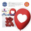 Pack Globos Rojo Con Corazon 6